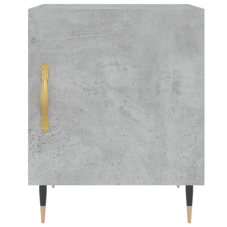 Nachtkastjes 2 st 40x40x50 cm bewerkt hout betongrijs MeubelReus