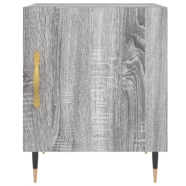 Nachtkastjes 2 st 40x40x50 cm bewerkt hout grijs sonoma eiken MeubelReus