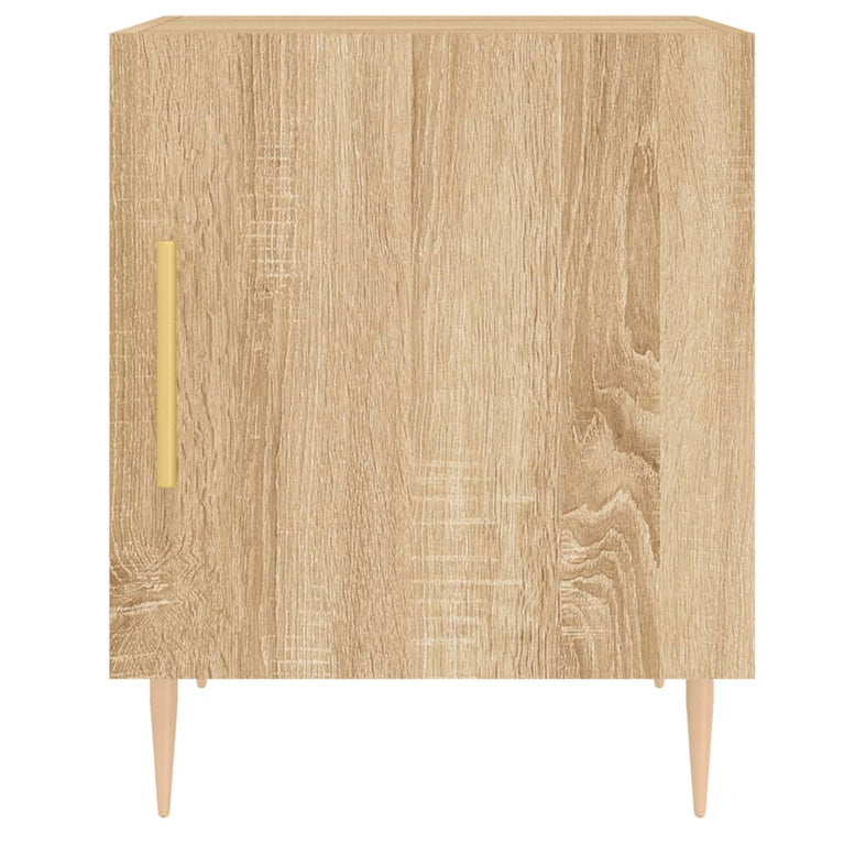 Nachtkastjes 2 st 40x40x50 cm bewerkt hout sonoma eikenkleurig MeubelReus