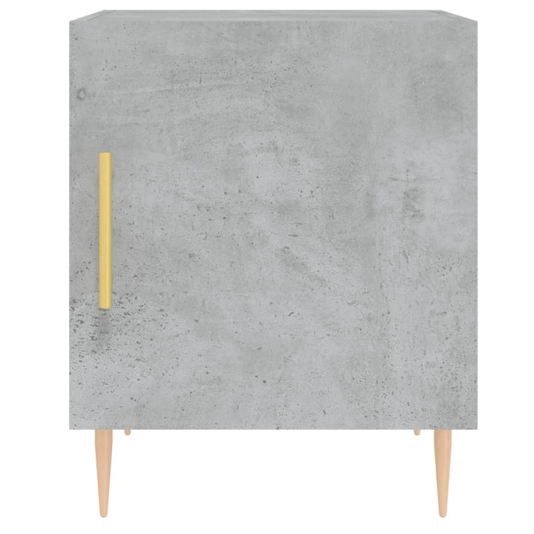 Nachtkastjes 2 st 40x40x50 cm bewerkt hout betongrijs MeubelReus