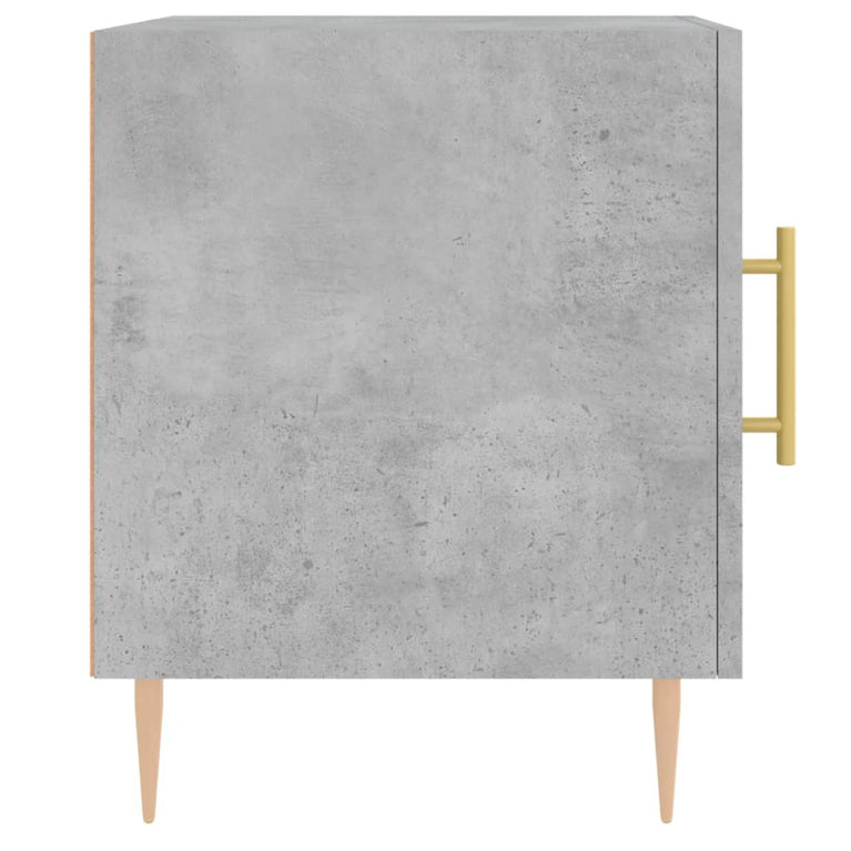 Nachtkastjes 2 st 40x40x50 cm bewerkt hout betongrijs MeubelReus
