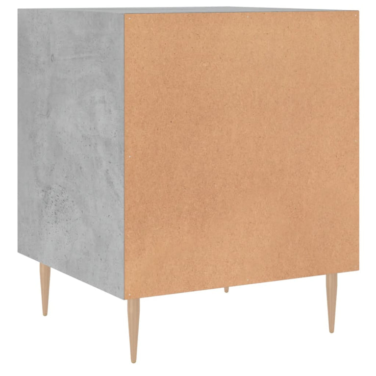 Nachtkastjes 2 st 40x40x50 cm bewerkt hout betongrijs MeubelReus