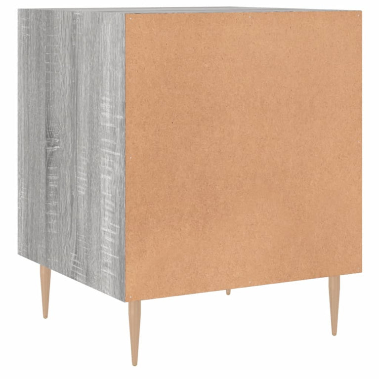 Nachtkastjes 2 st 40x40x50 cm bewerkt hout grijs sonoma eiken MeubelReus