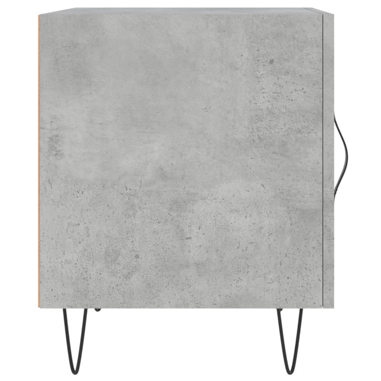 Nachtkastjes 2 st 40x40x50 cm bewerkt hout betongrijs MeubelReus