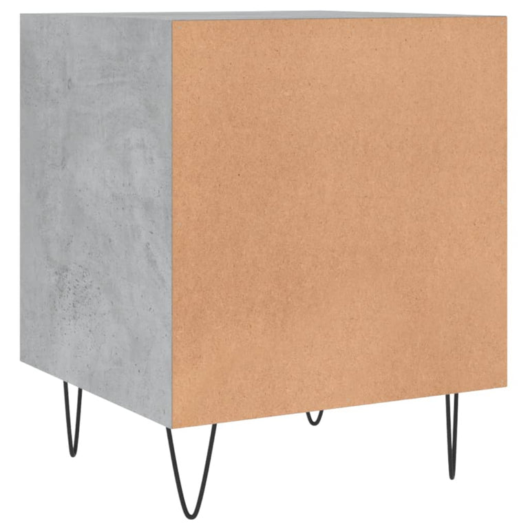 Nachtkastjes 2 st 40x40x50 cm bewerkt hout betongrijs MeubelReus