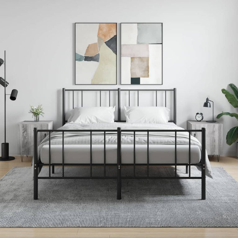 Nachtkastjes 2 st 40x40x50 cm bewerkt hout grijs sonoma eiken MeubelReus