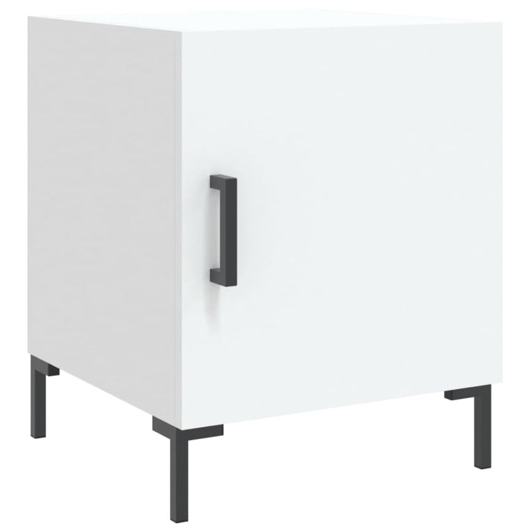 Nachtkastjes 2 st 40x40x50 cm bewerkt hout wit MeubelReus