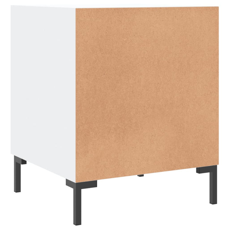 Nachtkastjes 2 st 40x40x50 cm bewerkt hout wit MeubelReus