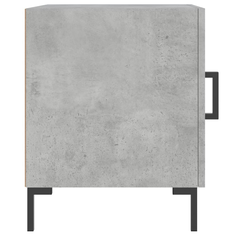 Nachtkastjes 2 st 40x40x50 cm bewerkt hout betongrijs MeubelReus