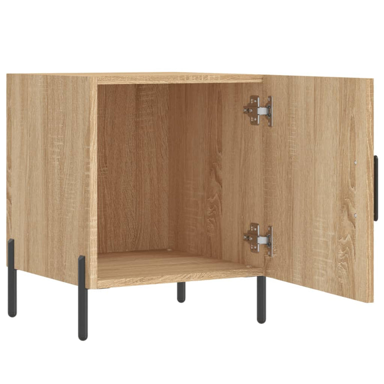 Nachtkastjes 2 st 40x40x50 cm bewerkt hout sonoma eikenkleurig MeubelReus
