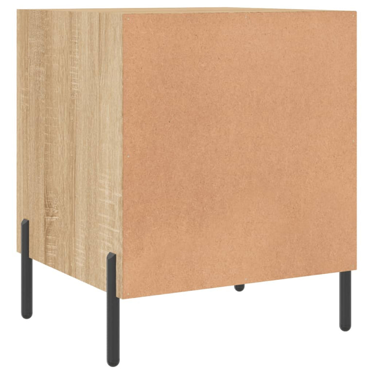 Nachtkastjes 2 st 40x40x50 cm bewerkt hout sonoma eikenkleurig MeubelReus