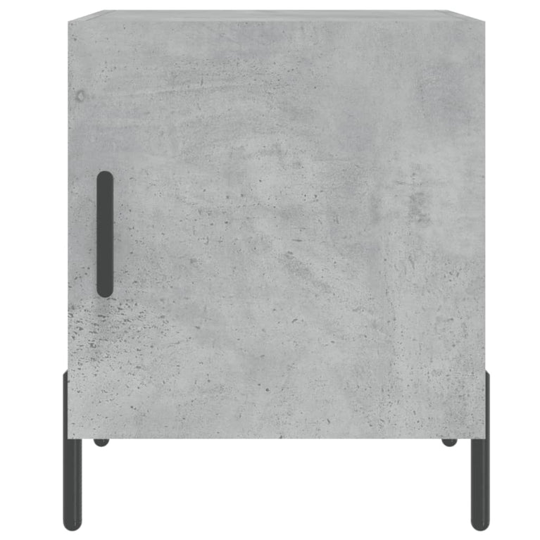 Nachtkastjes 2 st 40x40x50 cm bewerkt hout betongrijs MeubelReus