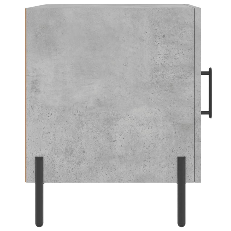 Nachtkastjes 2 st 40x40x50 cm bewerkt hout betongrijs MeubelReus