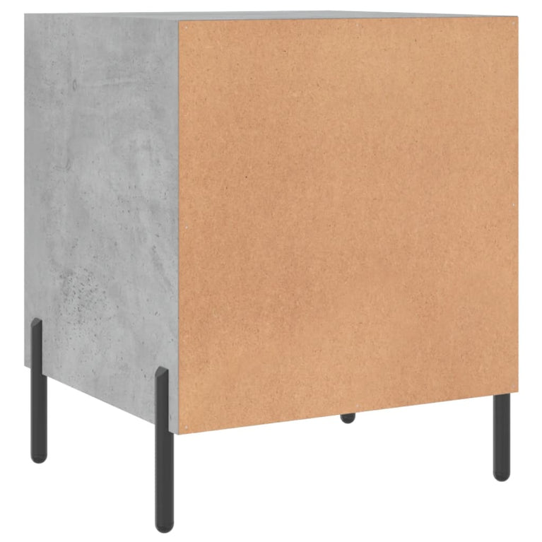Nachtkastjes 2 st 40x40x50 cm bewerkt hout betongrijs MeubelReus