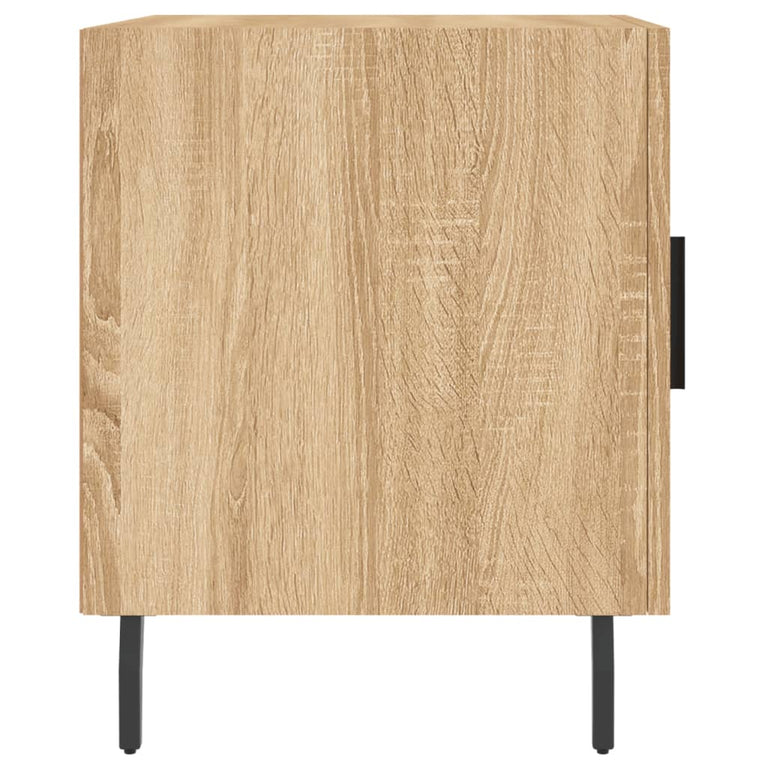 Nachtkastjes 2 st 40x40x50 cm bewerkt hout sonoma eikenkleurig MeubelReus