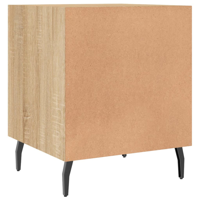 Nachtkastjes 2 st 40x40x50 cm bewerkt hout sonoma eikenkleurig MeubelReus