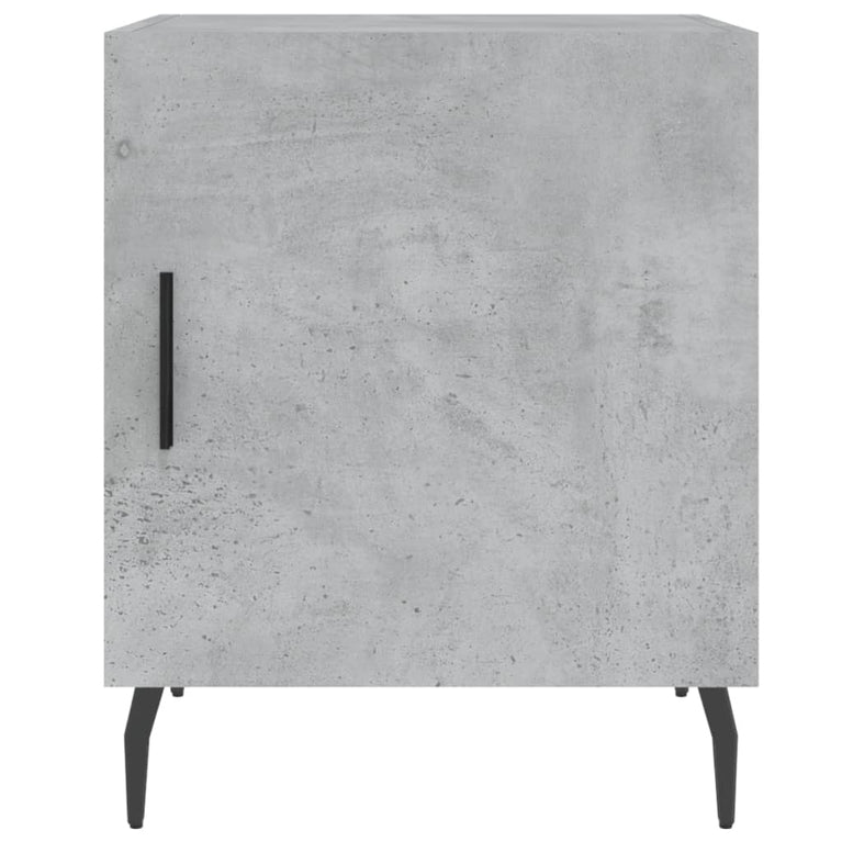 Nachtkastjes 2 st 40x40x50 cm bewerkt hout betongrijs MeubelReus