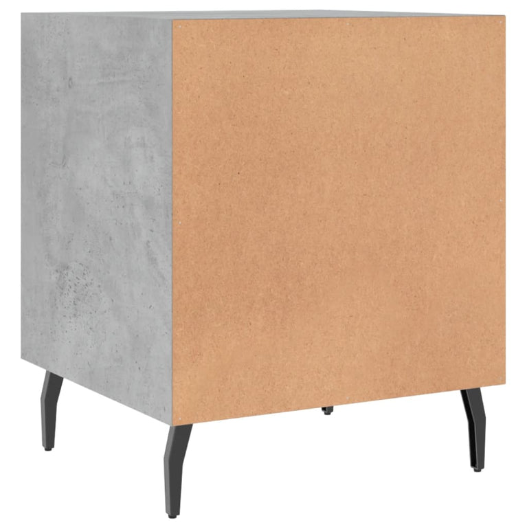 Nachtkastjes 2 st 40x40x50 cm bewerkt hout betongrijs MeubelReus