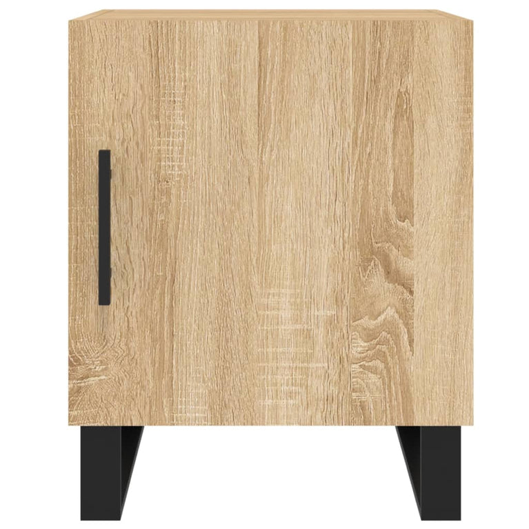 Nachtkastjes 2 st 40x40x50 cm bewerkt hout sonoma eikenkleurig MeubelReus
