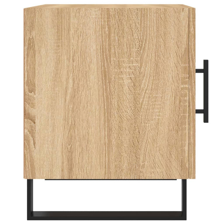 Nachtkastjes 2 st 40x40x50 cm bewerkt hout sonoma eikenkleurig MeubelReus