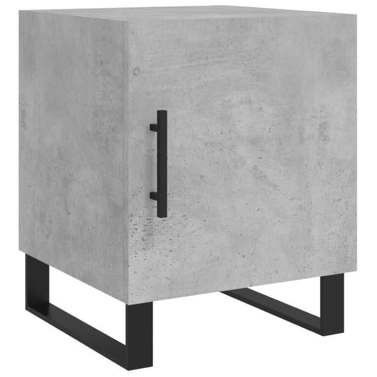 Nachtkastjes 2 st 40x40x50 cm bewerkt hout betongrijs MeubelReus