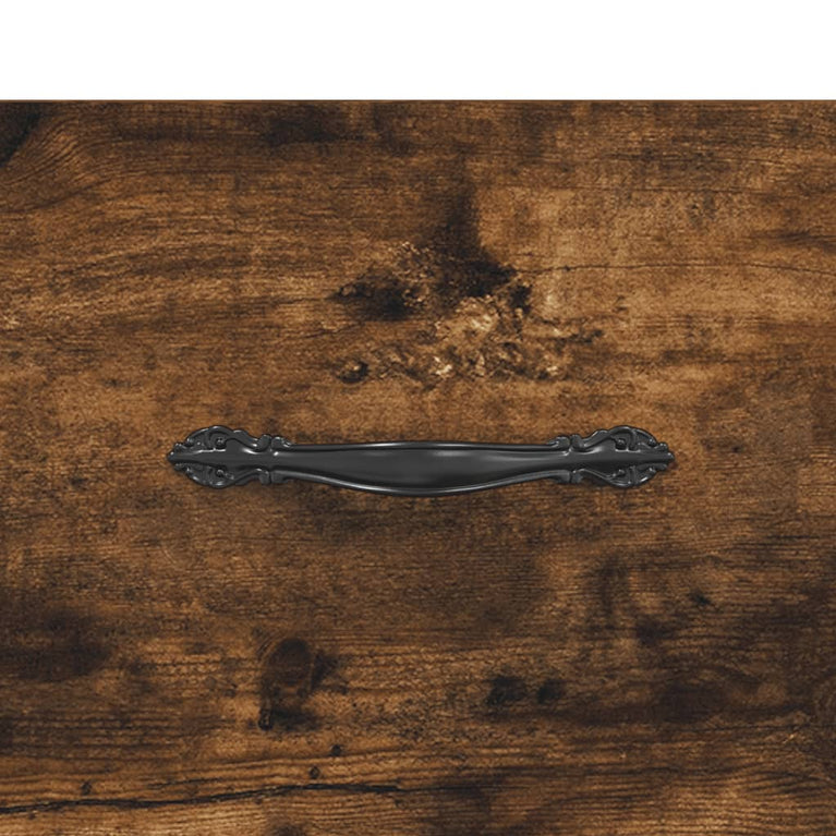 Nachtkastje 40x40x66 cm bewerkt hout gerookt eikenkleurig MeubelReus