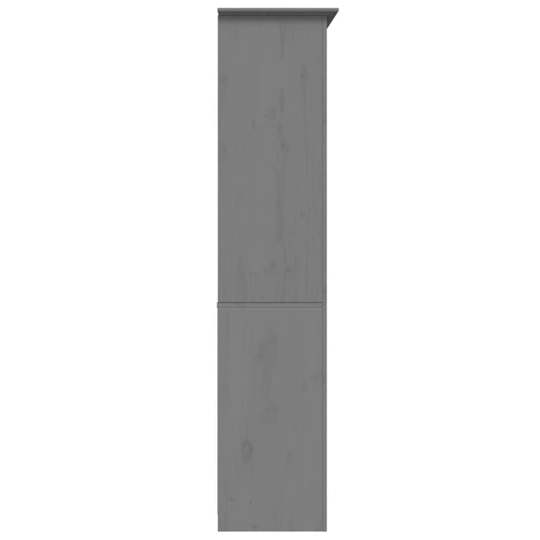 Boekenkast BODO 80x40x172 cm massief grenenhout grijs MeubelReus
