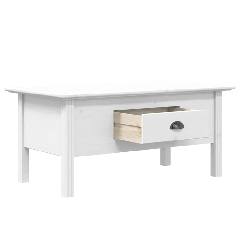 Salontafel BODO 100x55x45 cm massief grenenhout wit MeubelReus