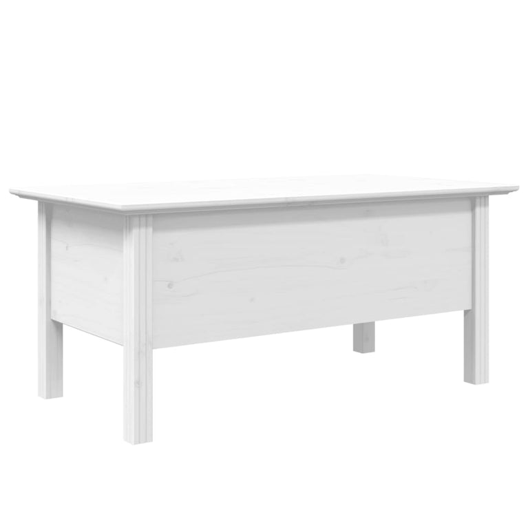 Salontafel BODO 100x55x45 cm massief grenenhout wit MeubelReus