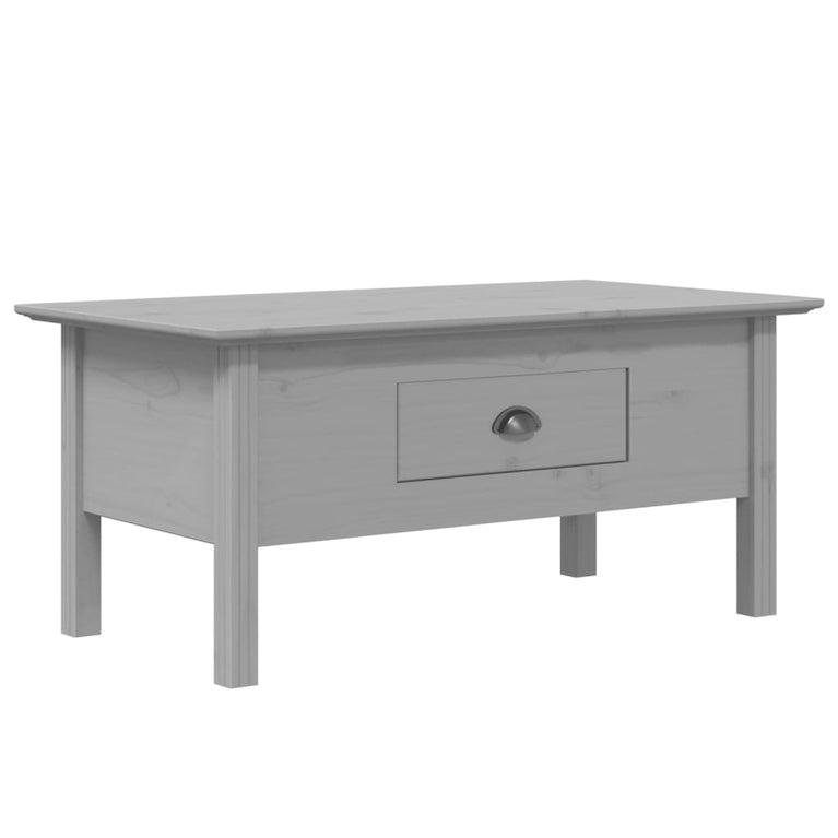 Salontafel BODO 100x55x45 cm massief grenenhout grijs MeubelReus