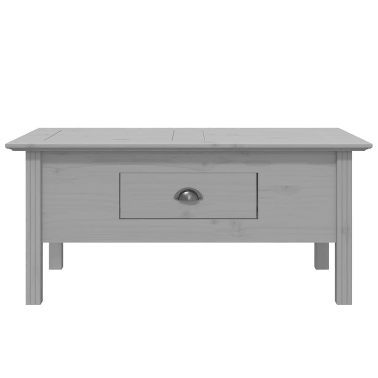 Salontafel BODO 100x55x45 cm massief grenenhout grijs MeubelReus