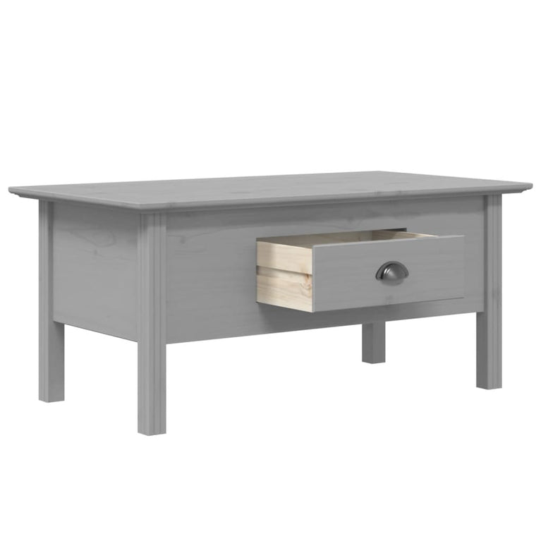 Salontafel BODO 100x55x45 cm massief grenenhout grijs MeubelReus