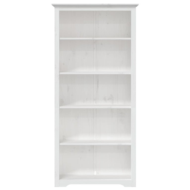 Boekenkast 5-laags BODO 80x38x180 cm massief grenenhout wit MeubelReus