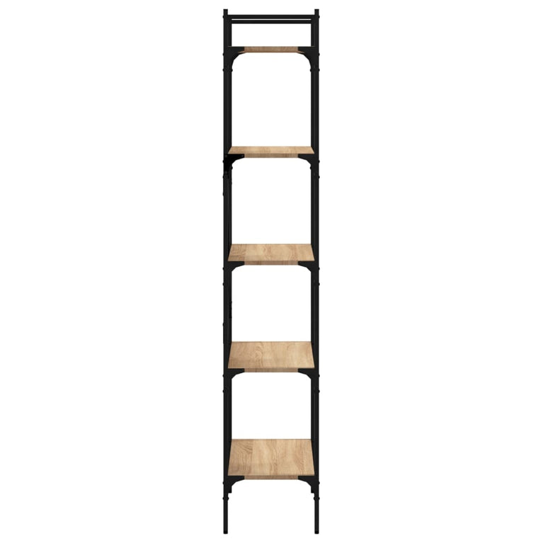 Boekenkast 5-laags 56x31,5x174 cm bewerkt hout sonoma eiken MeubelReus