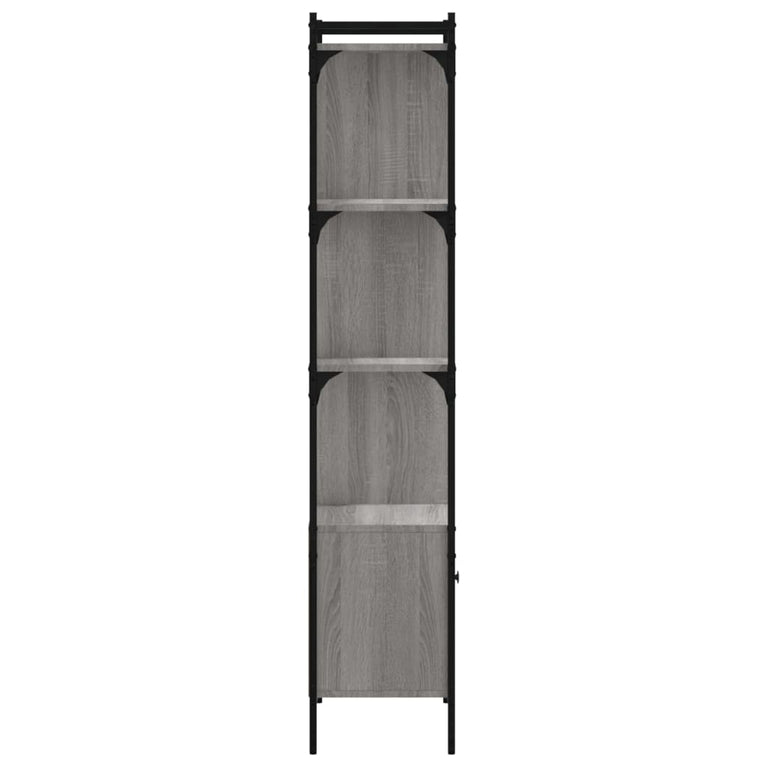 Boekenkast met deur 44,5x30x154,5 cm hout grijs sonoma eiken MeubelReus