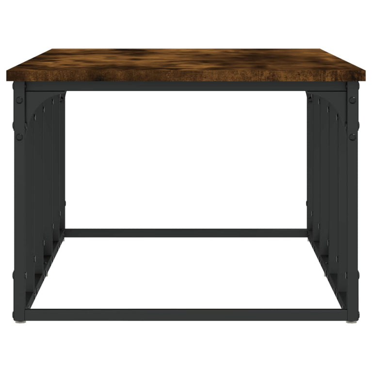 Salontafel 100x50x35,5 cm bewerkt hout gerookt eikenkleurig MeubelReus