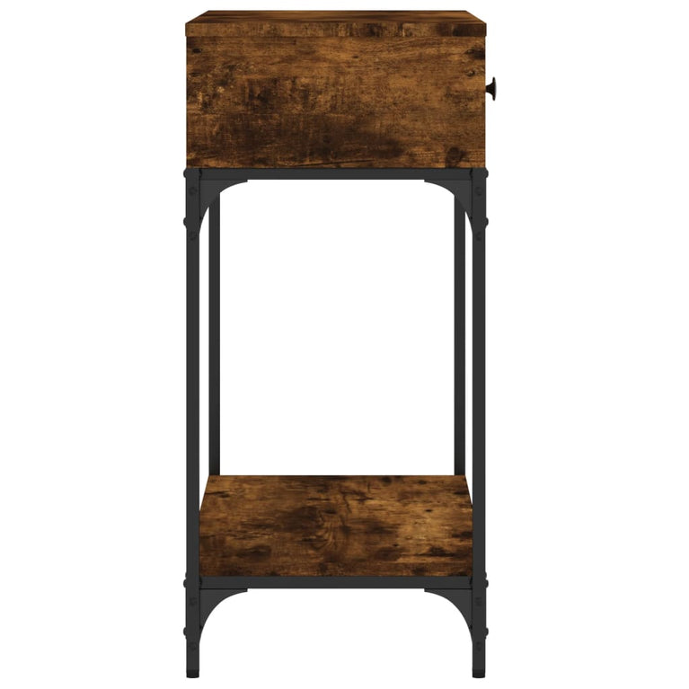 Wandtafel 75x34,5x75 cm bewerkt hout gerookt eikenkleurig MeubelReus