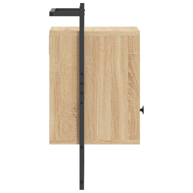Nachtkastjes 2 st wandgemonteerd 40x30x61 cm hout sonoma eiken MeubelReus