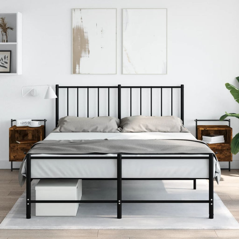 Nachtkastjes 2 st wandgemonteerd 40x30x61 cm hout gerookt eiken MeubelReus
