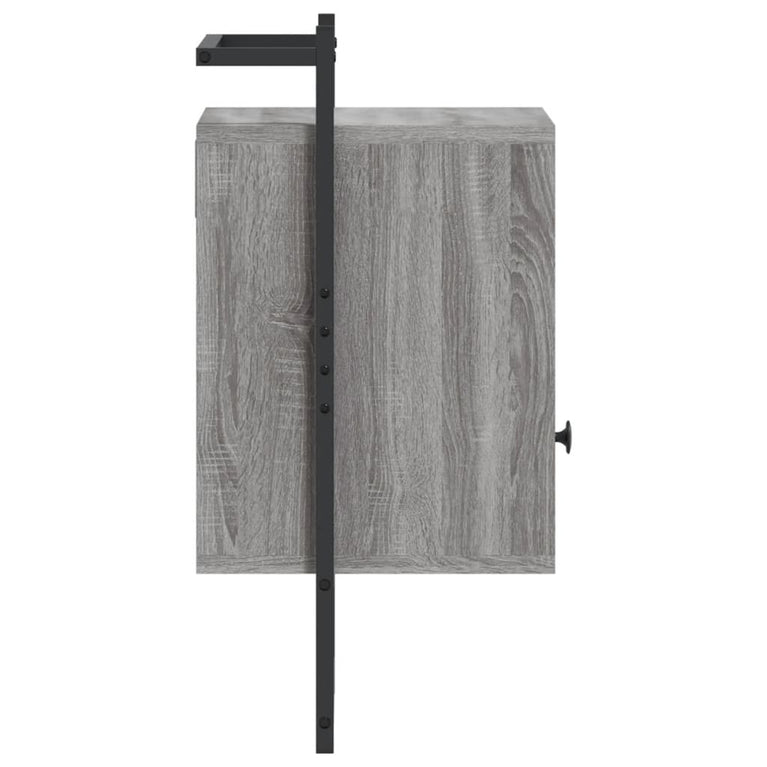 Nachtkastjes 2 st wandgemonteerd 40x30x61 cm hout grijs sonoma MeubelReus