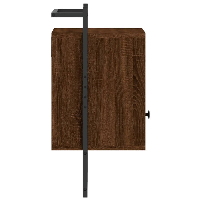 Nachtkastjes 2 st wandgemonteerd 40x30x61 cm hout bruineiken MeubelReus