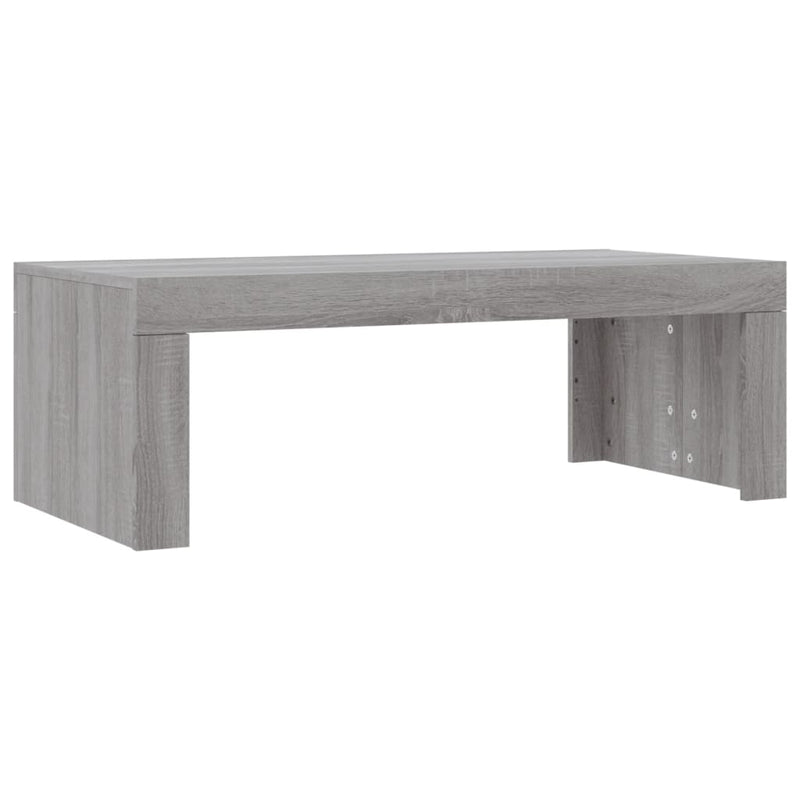 Salontafel 102x50x36 cm bewerkt hout grijs sonoma eikenkleurig MeubelReus