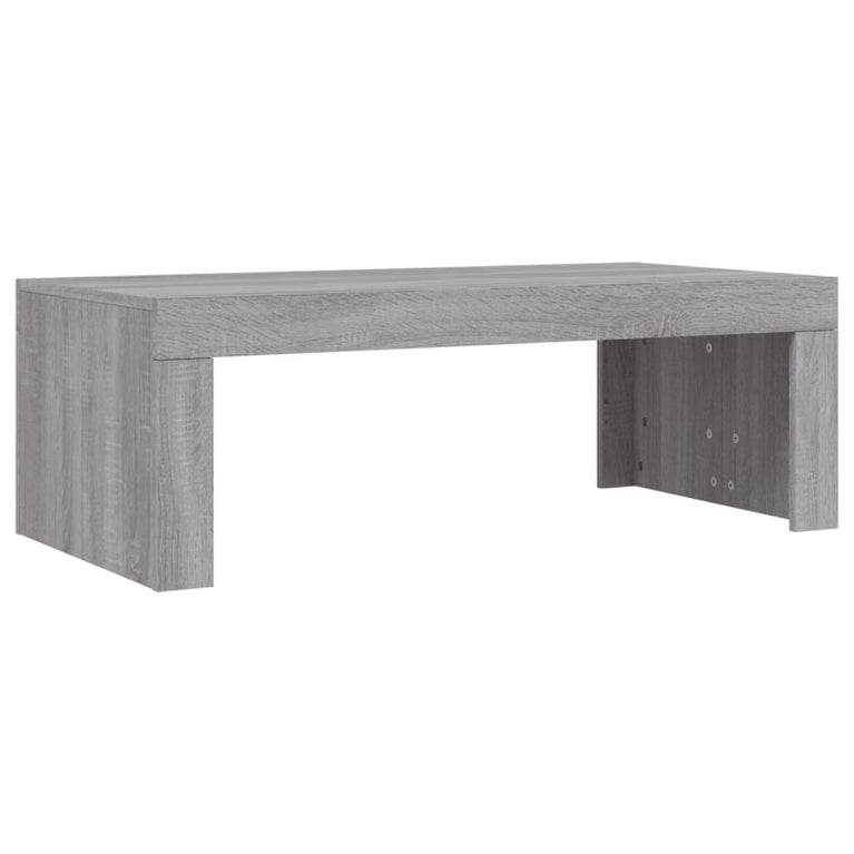 Salontafel 102x50x36 cm bewerkt hout grijs sonoma eikenkleurig MeubelReus