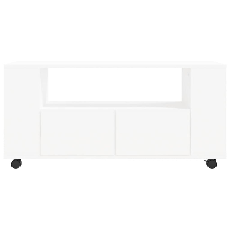 Tv-meubel 102x34,5x43 cm bewerkt hout wit MeubelReus