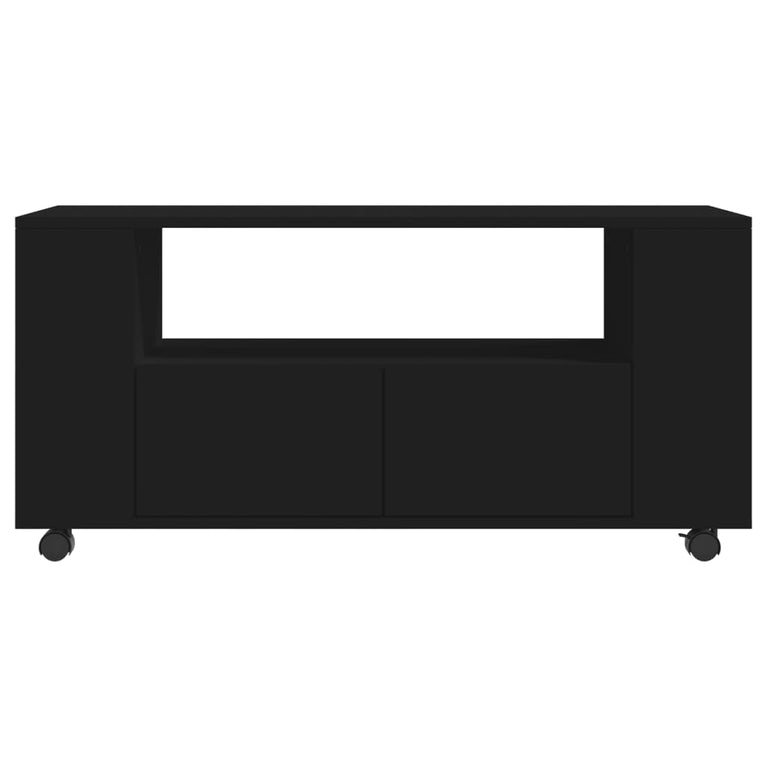 Tv-meubel 102x34,5x43 cm bewerkt hout zwart MeubelReus