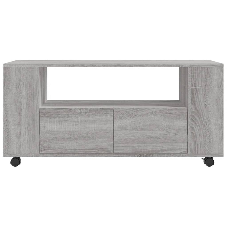 Tv-meubel 102x34,5x43 cm bewerkt hout grijs sonoma eikenkleurig MeubelReus