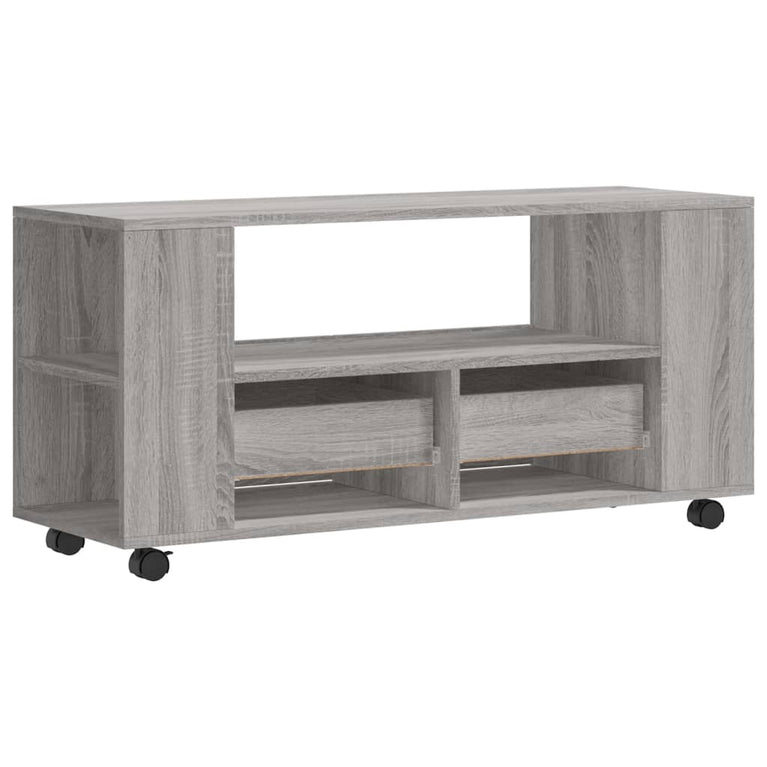 Tv-meubel 102x34,5x43 cm bewerkt hout grijs sonoma eikenkleurig MeubelReus