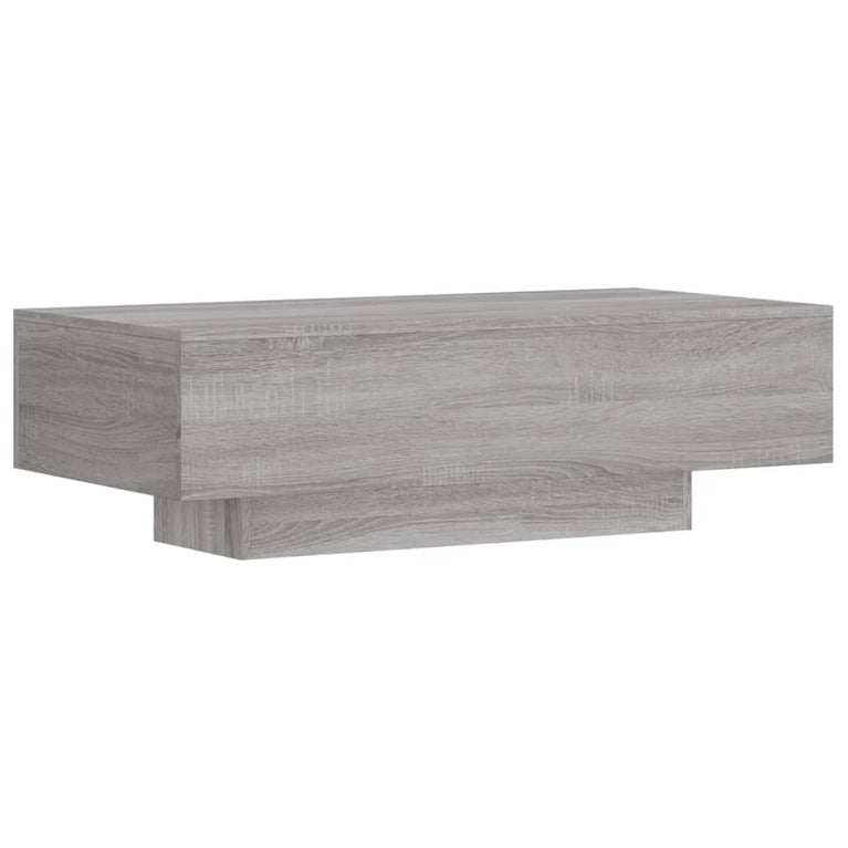 Salontafel 100x49,5x31 cm bewerkt hout grijs sonoma eikenkleur