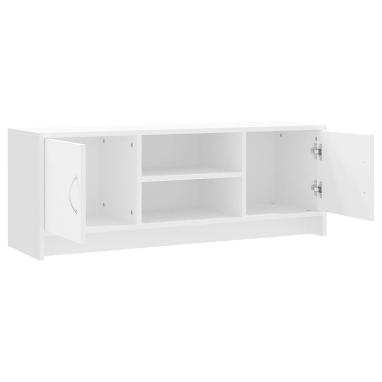 Tv-meubel 102x30x37,5 cm bewerkt hout wit MeubelReus
