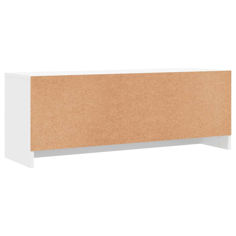 Tv-meubel 102x30x37,5 cm bewerkt hout wit MeubelReus